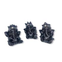 Esculturas Trio Ganeshas Cego. Surdo E Mudo 8 Cm Em Resina
