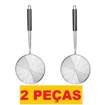 Escumadeira Aramada Resistente Fritura Inox 34,5CM De Comprimento Batata Pastel Resistente Multiuso Universal Escumadeira Aramada Resistente Fritura Inox 34,5CM De Comprimento Batata Pastel Resistente Multiuso Universal