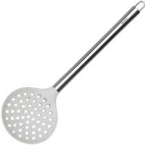 Escumadeira Cabo Aço Inox Brinox Duo Vanilla Cozinha Fritar