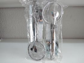 Escumadeira com pinca para fritura metal Escumadeira com pinca para fritura metal