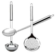 Escumadeira Concha e Colher em Inox Excelente Durabilidade