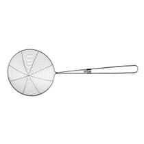 Escumadeira de Aço Inox Resistente para Frituras e Porções