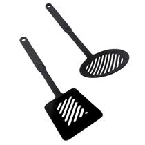 Escumadeira e Espatula Cozinha Grande Nylon Fritura 30cm