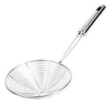 Escumadeira Fritura 38,5Cm Aço Inox Batata Pastel Resistente Escumadeira Fritura 38,5Cm Aço Inox Batata Pastel Resistente