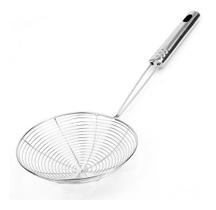 Escumadeira Fritura Aço Inox 36 Cm Batata Pastel Ø18Cm Escumadeira Fritura Aço Inox 36 Cm Batata Pastel Ø18Cm