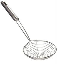 Escumadeira inox vazada batata frita pastel escorre fácil - Clink