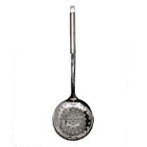 Escumadeira Metal Servir Arroz, Retirar Fritura 37cm