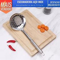 Escumadeira para Fritura de Aço Inox Espessura 15mm Talher Cozinha Escumadeira para Fritura de Aço Inox Espessura 15mm Talher Cozinha