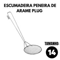 Escumadeira Peneira De Arame Plug Tam. 14