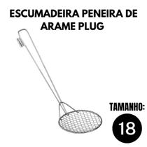 Escumadeira Peneira De Arame Plug Tam. 18