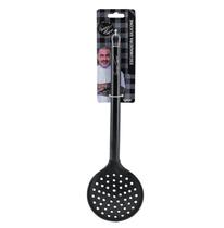 Escumadeira Silicone Black Cabo Inox Premium Henrique Fogaça 34cm - Yazi