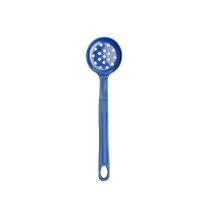 Escumadeira Talher Nylon Cozinha Goumert Utensílio Azul 28Cm