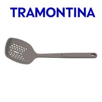 Escumadeira Tramontina Softta em Silicone Cinza