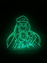 Esdeath , Anime, Luminária Led, Abajur, 16 Cores