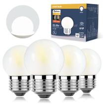 Esfão de lâmpada LED regulável de 3 W (equivalente a 25 W) 5000 K E26, pacote com 4