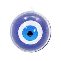 Esfera 7cm Acrílica Olho Grego Anti Inveja Energia Ruim - Pacote Com 10 Unidades