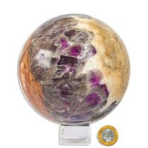 Esfera Ametista Baiana Pedra Natural Lapidada 14,9cm 4,83Kg