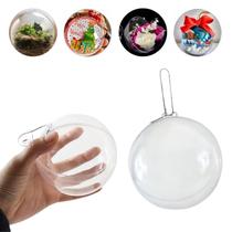 Esfera Bola De Acrílico Transparente Árvore De Natal 14Cm