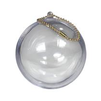 Esfera Bolinha Redonda 7cm Média & Corrente Bolinha Dourada