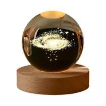 Esfera De Cristal Da Lua, Globo De Vidro Transparente, Luminária Noturna, Decoração De Mesa,