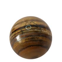 Esfera de Pedra Natural Olho de Tigre com Base de Vidro Esfera de Pedra Natural Olho de Tigre com Base de Vidro