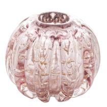 Esfera de Vidro Italy Rosa Claro e Dourado 4374 Lyor