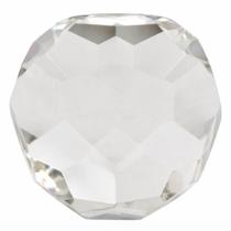 Esfera Decorativa em Cristal Transparente Multifacetado 12cm