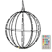 Esfera Luminosa 3D 30Cm 84 Leds Magic Rgb Ip44 Bivolt Esfera Luminosa 3D 30Cm 84 Leds Magic Rgb Ip44 Bivolt