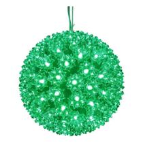 Esfera luminosa de ornamento estelar LED con 100 luces verdes Vickerman Esfera luminosa de ornamento estelar LED con 100 luces verdes Vickerman