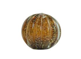 Esfera Murano Marrom com Dourado Tamanho M 10 x 10cm Casa Del Grande
