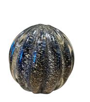 Esfera Murano Preta com Dourado Tamanho G 12 x 12 cm Casa Del Grande