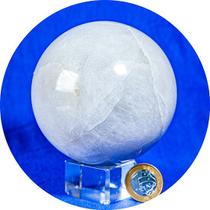 Esfera Quartzo Leitoso Natural Lapidado 10cm 1.398Kg Tipo B - CristaisdeCurvelo