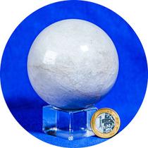 Esfera Quartzo Leitoso Natural Lapidado 80 a 90mm Tipo C 821g Esfera Quartzo Leitoso Natural Lapidado 80 a 90mm Tipo C 821g