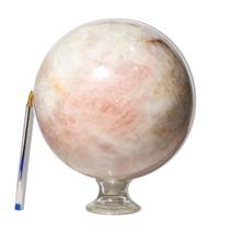 Esfera Quartzo Rosa Pedra Bola Natural 9,5Kg 19cm Classe C Esfera Quartzo Rosa Pedra Bola Natural 9,5Kg 19cm Classe C