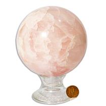 Esfera Quartzo Rosa Pedra Natural Bola Média 10,6cm 1,7Kg Esfera Quartzo Rosa Pedra Natural Bola Média 10,6cm 1,7Kg