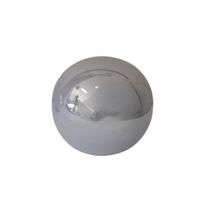 Esfera Resina Cor Cinza Perolado Tamanho 10cm Alt X 9,5cm Esfera Resina Cor Cinza Perolado Tamanho 10cm Alt X 9,5cm