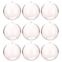Esferas Bolas De Acrílico Transparente 7cm Artesanato 10und Esferas Bolas De Acrílico Transparente 7cm Artesanato 10und