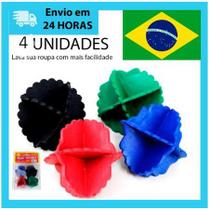 Esferas Bolinha Maquina Lavar Roupa Coletor Tira Pelo Fiapo KIT C 4 - Brazill