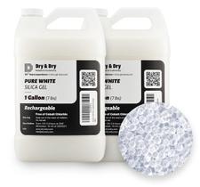 Esferas de sílica gel Dry & Dry 14 lb recarregáveis brancas Esferas de sílica gel Dry & Dry 14 lb recarregáveis brancas