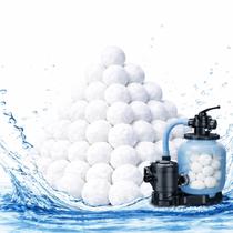 Esferas filtrantes para piscina Fwxdbwyl 1,4 kg, ecológicas y reutilizables