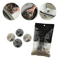 Esferas Lava Roupas 4 Unidades Bolinhas Lavagem Máquina Tira Fiapos Evita Enrosco Reutilizável Esferas Lava Roupas 4 Unidades Bolinhas Lavagem Máquina Tira Fiapos Evita Enrosco Reutilizável