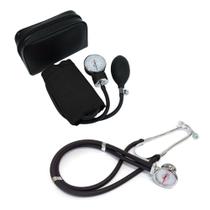 Esfigmomanometro / Tensiômetro com Estetoscópio Preto - Premium Esfigmomanometro / Tensiômetro com Estetoscópio Preto - Premium