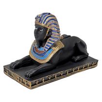 Esfinge De Gize Estátua Escultura Egípcio Egito Resina Preta