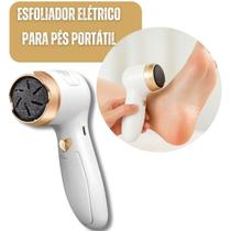 Esfoliador Elétrico para Pés Portátil Recarregável USB com 2 Discos