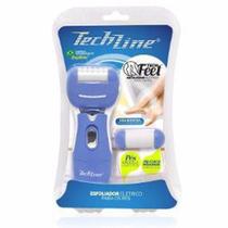 Esfoliador Techline Tech Feet Elétrico Para Pés À Pilhas