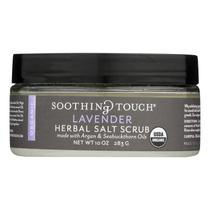 Esfoliante com sal, toque calmante, lavanda, 300 ml, orgânico