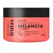 Esfoliante Corpo E Rosto Melancia Bem Me Quero Poran Frutas