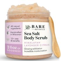 Esfoliante corporal Bare Botanics Lavender Grapefruit 700mL com colher