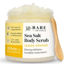 Esfoliante corporal Bare Botanics, limão e laranja, 720 ml, vegano e livre de crueldade