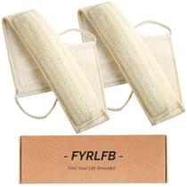 Esfoliante corporal, bucha natural FYRLFB com alça, pacote com 2 unidades Esfoliante corporal, bucha natural FYRLFB com alça, pacote com 2 unidades